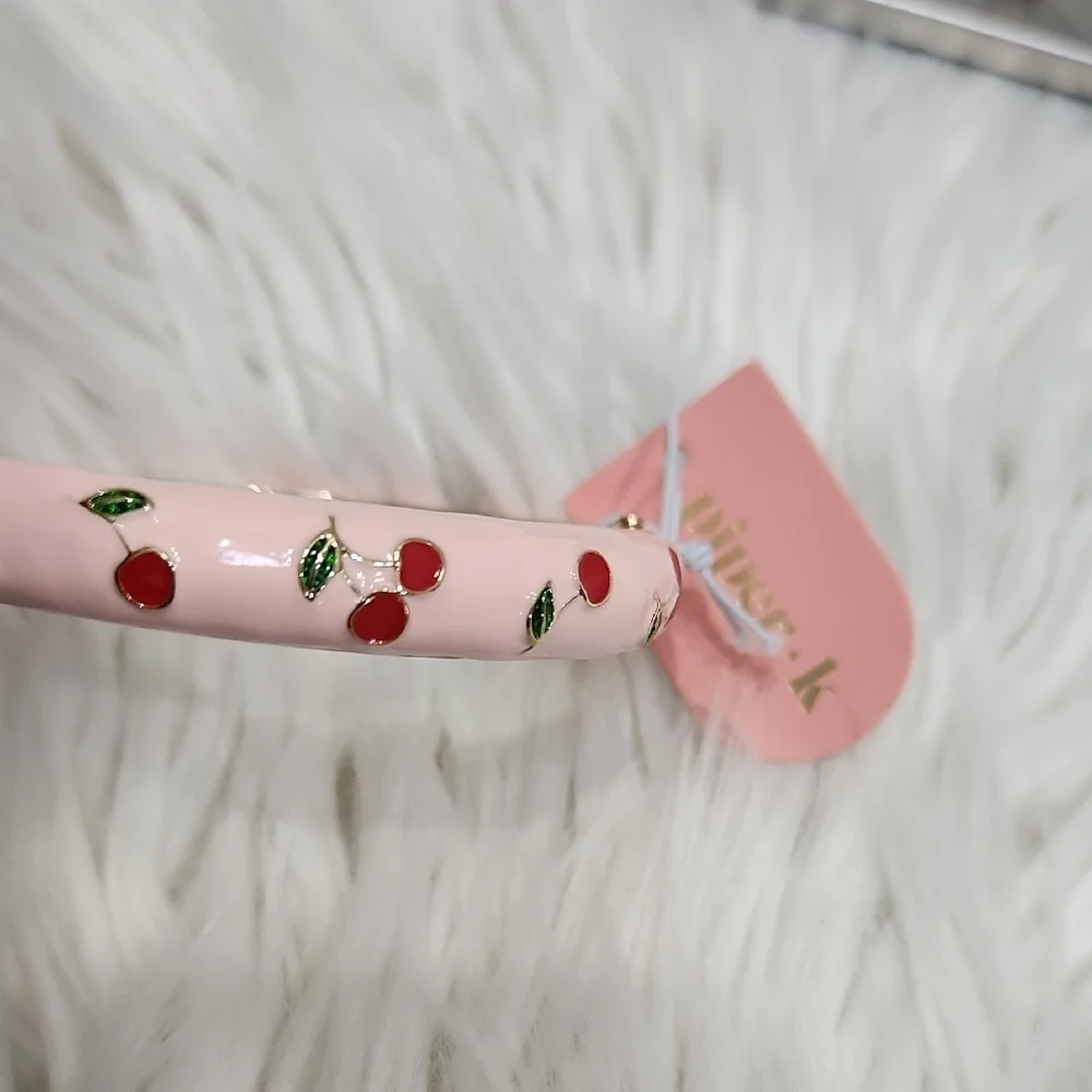 🍒🔹️ Piper K🔹️ Pink And Cherry Hinge  Bangle Hand Painted  Bracelet